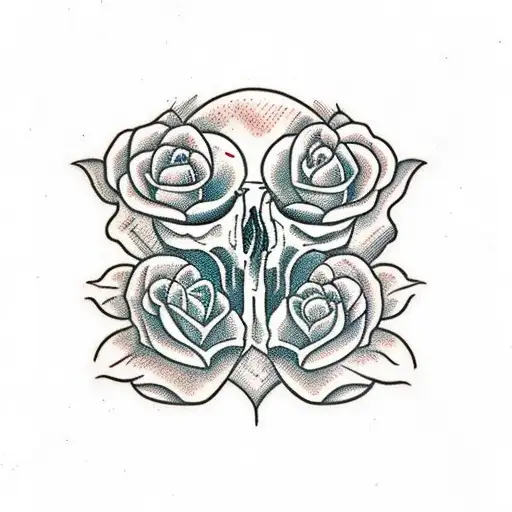 Animal Skulls With Leafe Inside Of It