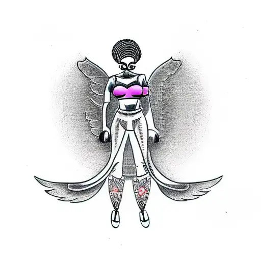 Black African Woman Angel