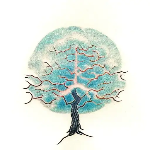 Tree With Chains Around The Trunk