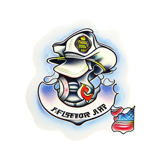 Golfer Wearing Firefighter Gear