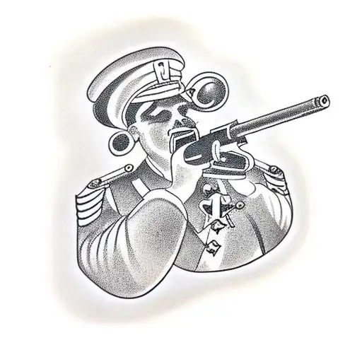 Gun Cannon With A C And G