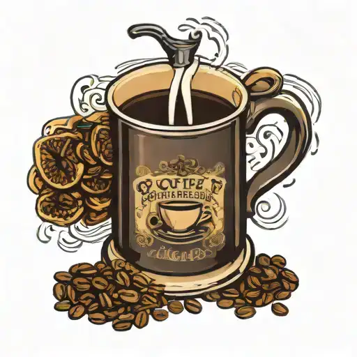 Coffee Being Poured Out Of A Coffee Pot Into A Coffee Mug With The Quote The Winner Takes It All