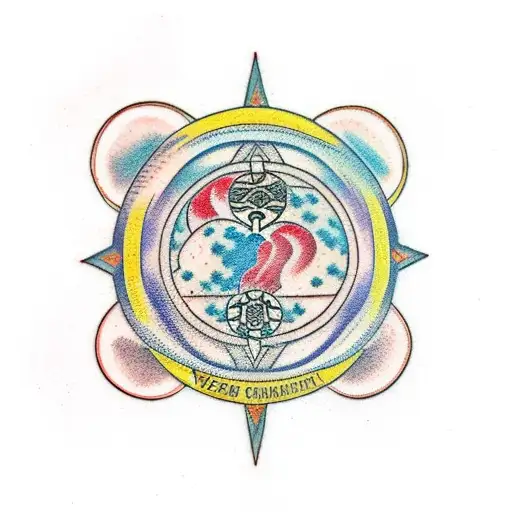 Vegvisir And Yggdrasil Under