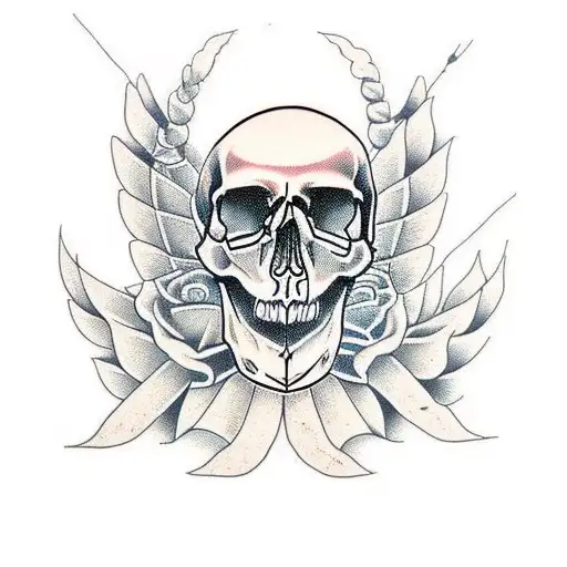 Skull Under Prairie Rise