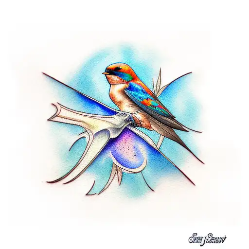 Barn Swallow Watercolor