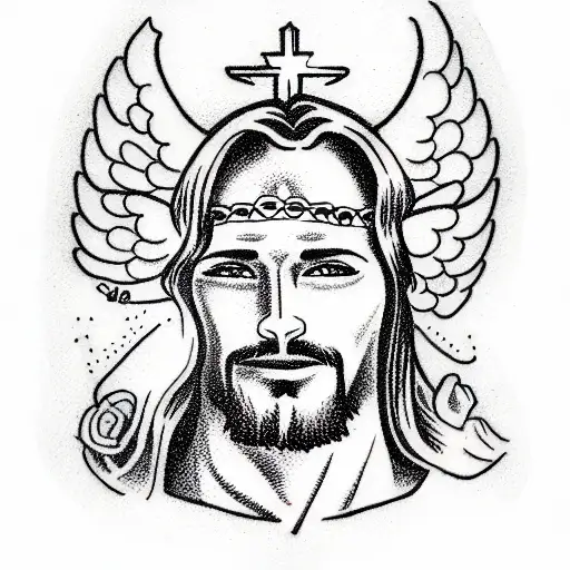 Jesus Head With Halo