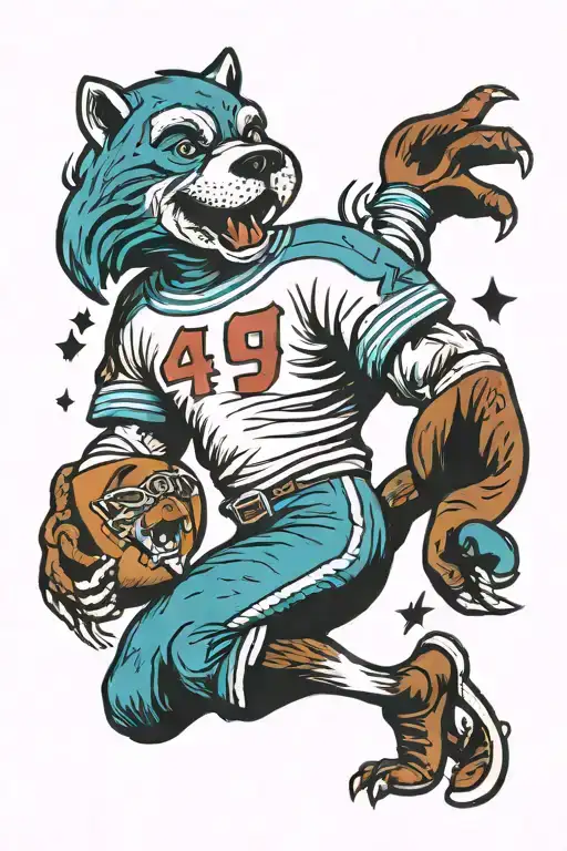 Animal Playing Football