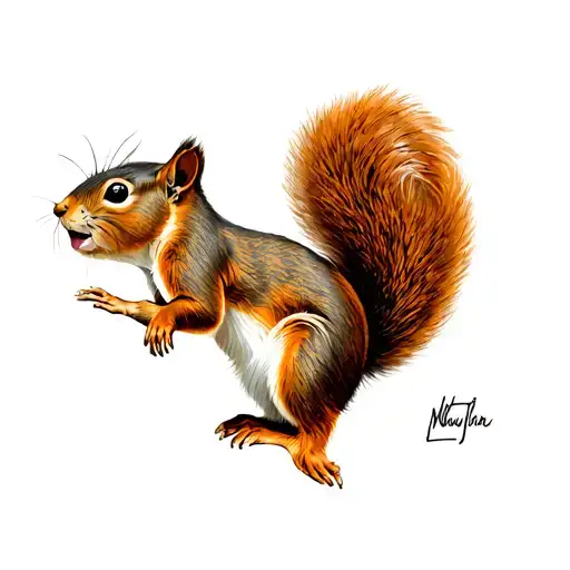 Squirrel Traditional Color