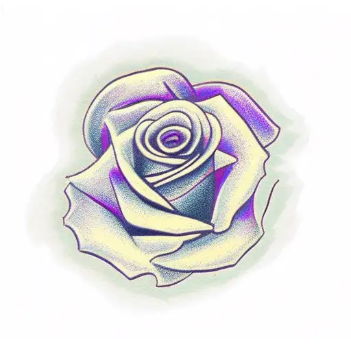 A Guys Purple Rose