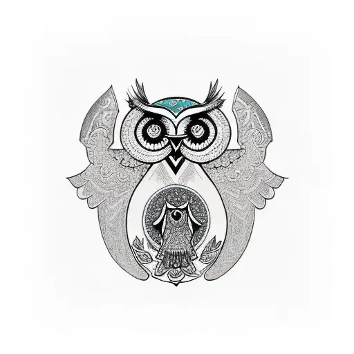 Hamsa With Owl