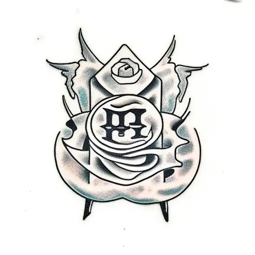 Blink-182 Logo In A Tarot Card