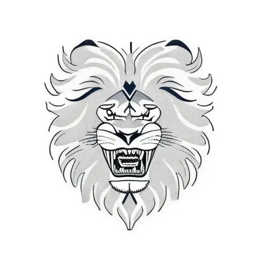 Lion Face With Arm Band