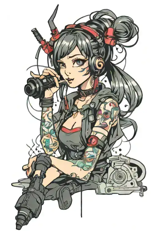 Anime Girl Cyberpunk
