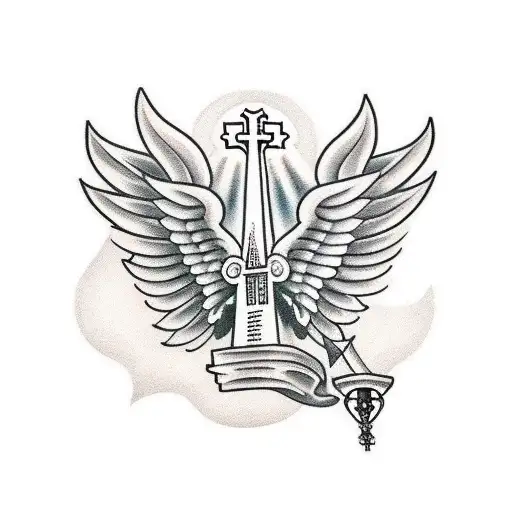 Church Tower With Angel