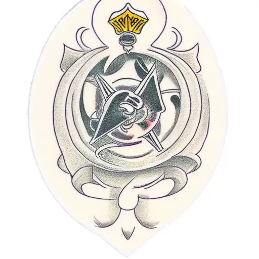 Ace Of All Trades In All Black With Cards Tattoo