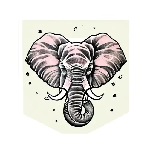 Elephant Trunk With Flower