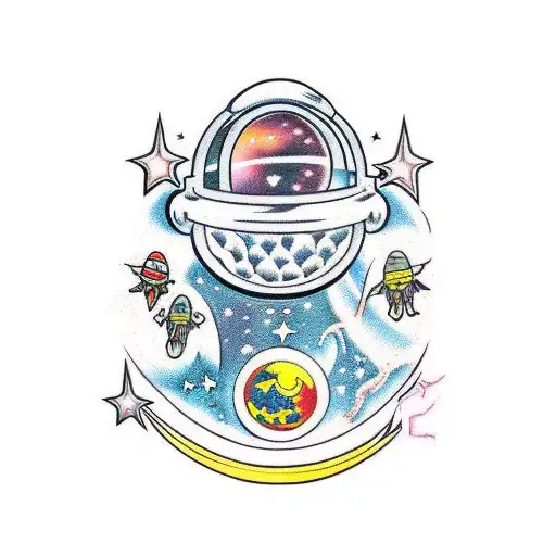 Outer Space Aliens Astronauts