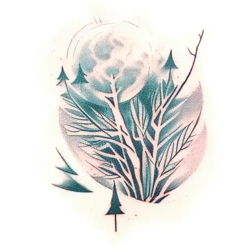 Forest That Would Wrap Around Leg