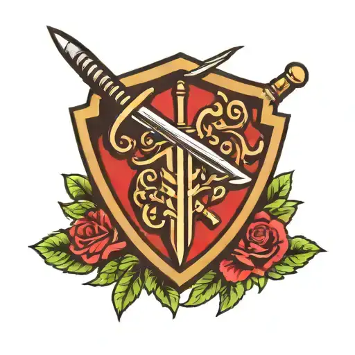 Sword And Shield Crossed