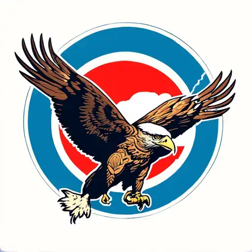 Arms In Circle With Eagle