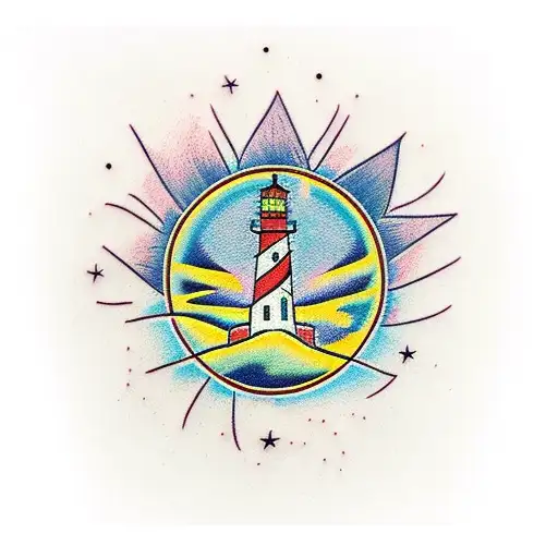 Lighthouse Catching Fire