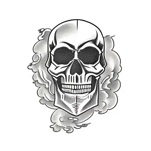 Skull Cartoon In Hoody