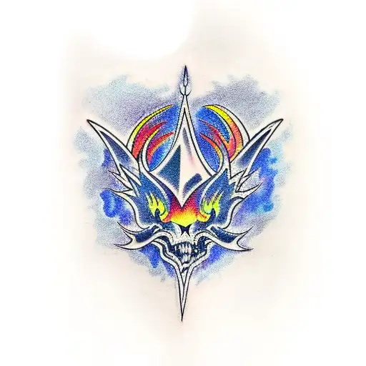 Spreading Black And Dark Blue Flames With A White-grey Edge