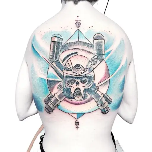 Sci Fi Funny Back Piece