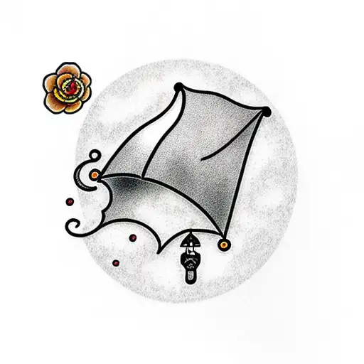 Umbrella On A Mountain