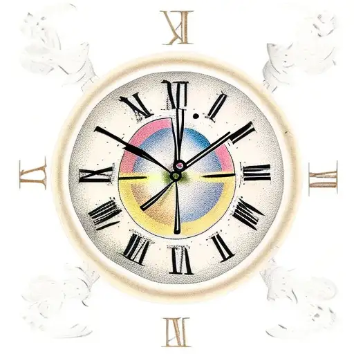 Fading Roman Numeral Clock
