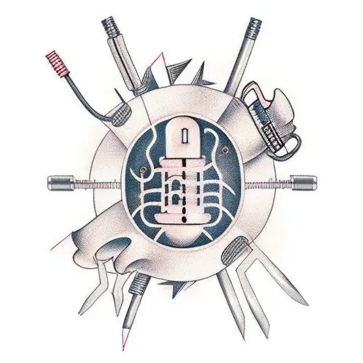 Electrical Tools With Music Notes In The Background