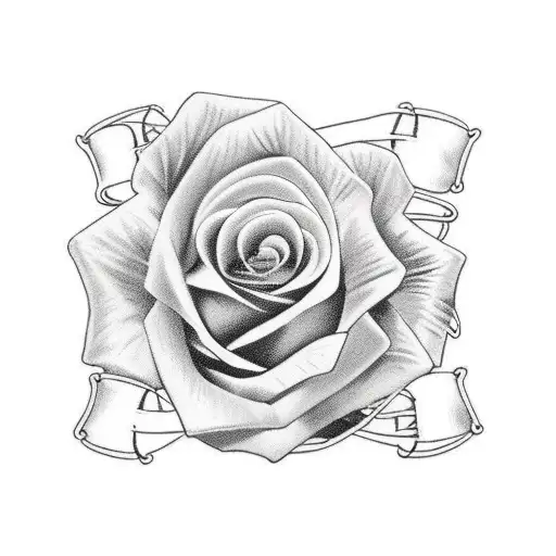 Rose Barbed Wire Garter