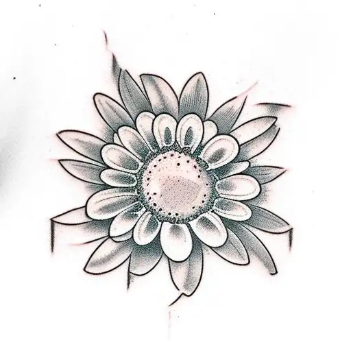 Daisy Growing Through Cracks