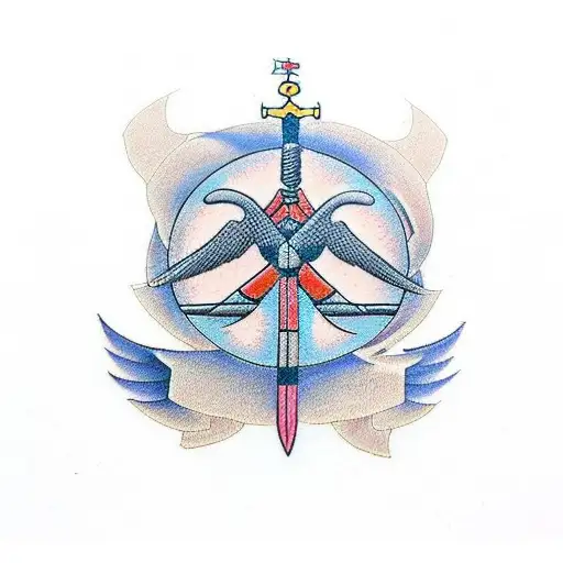 Sagittarius And Cross