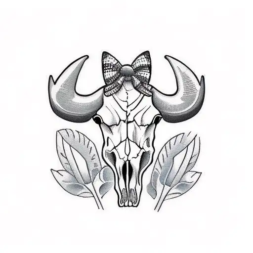 Cow Skull Laying In A Bluebonnet Field Sleeve