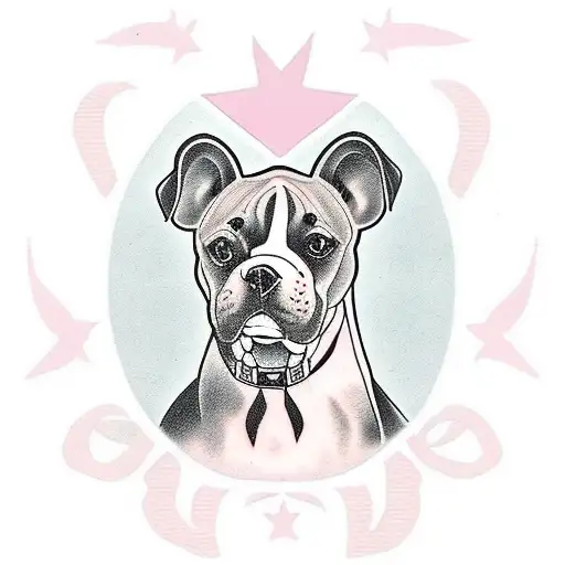 Tattoo Design For My Mom Old School Style Must Have A Boxer Dog