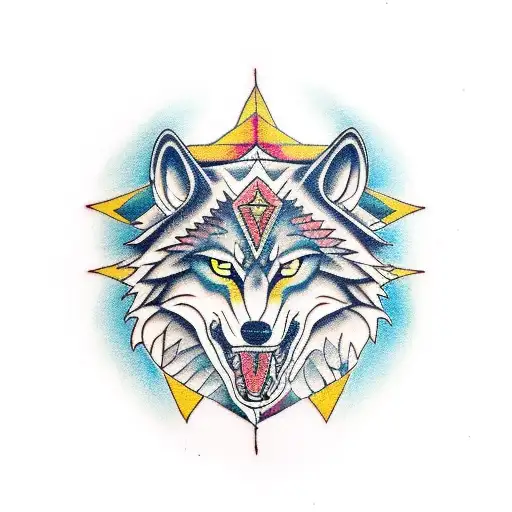 Wolf Spirit Merging With A Shaman