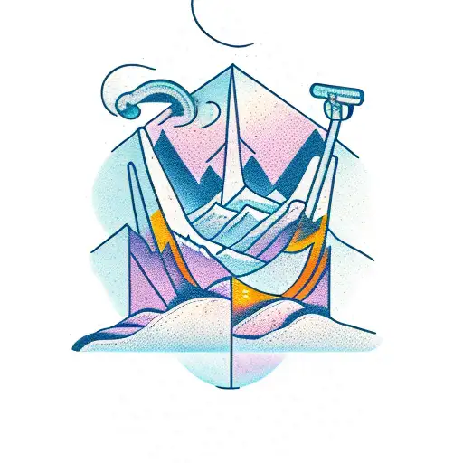 Janudi's Name Written In A Futuristic Tech Font With A Stunning Mountain Backdrop