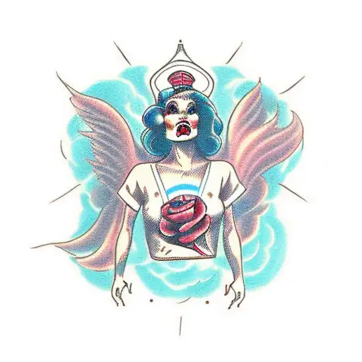 A Girl Being Freed From Her Inner Hell And Being Reborn Into Something New