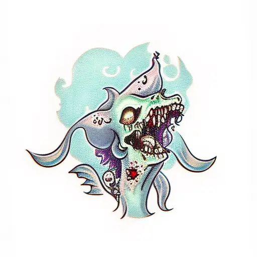 Zombie Beautiful Mermaid