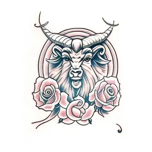 Aries With Rose