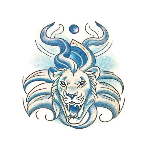 A Capricon 2 Lions And A Scorpion