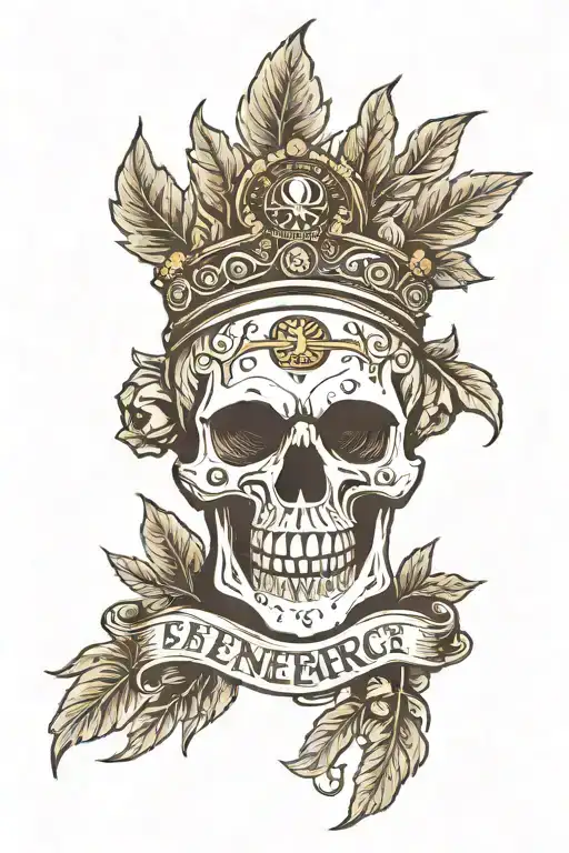 Skull - Fenerbahce Logo - Laurel Wreath