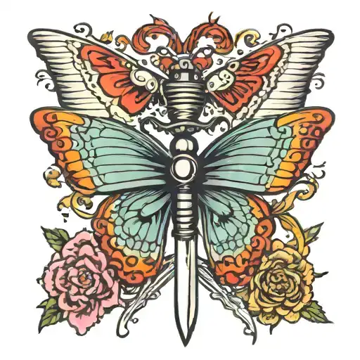 A Butterfly And A Sword