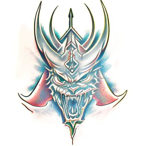 Demons Sword And Gods Dragon Togther