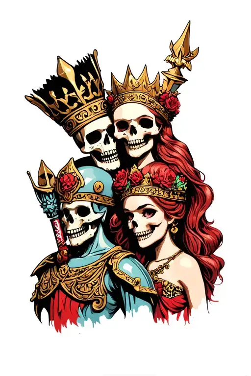 Skull King And Queen Bimbo Warrior