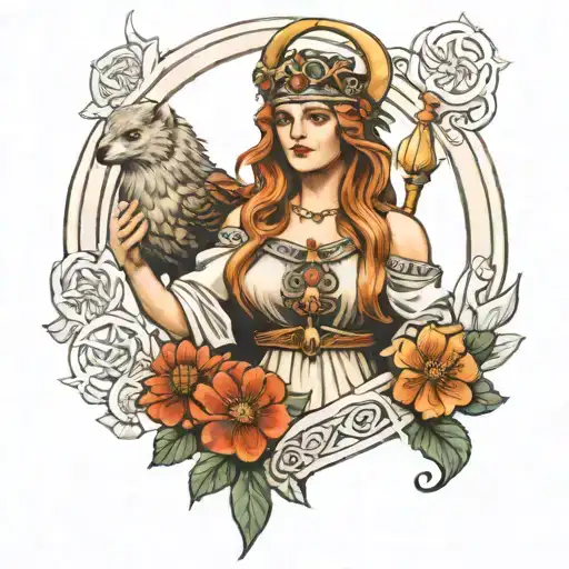 The Norse Goddess Freyja Fore Arm
