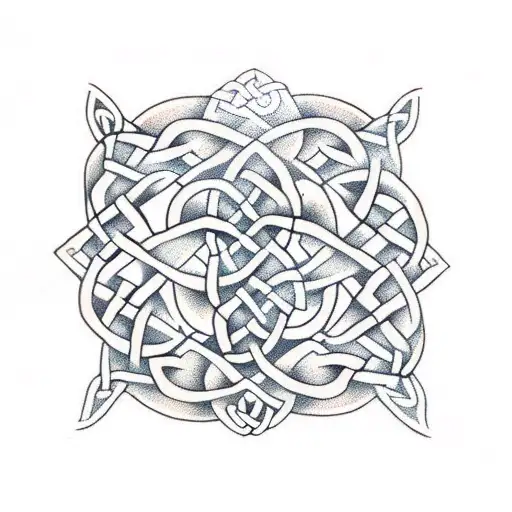 Celtic Knots Rose Vines
