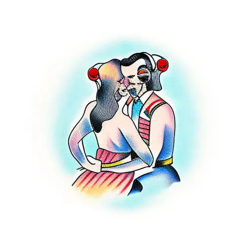 Couple Listening To Music