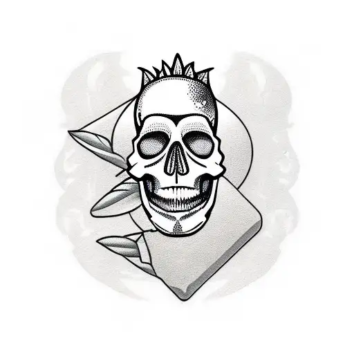 Skull Shaped Pineapple Cocktail With Sunset